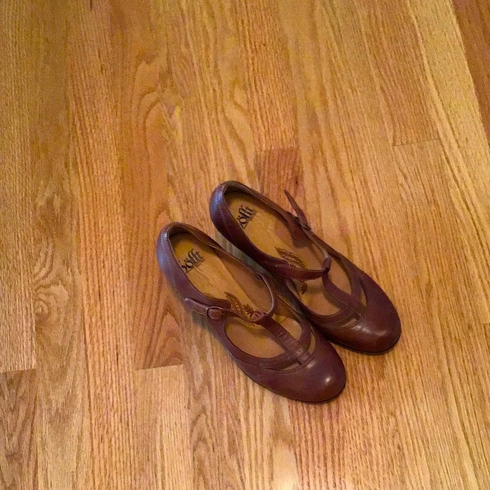 Slightly used Söfft heels 👠 brown, tan and black